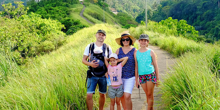 The Ejmont family on a family vacation